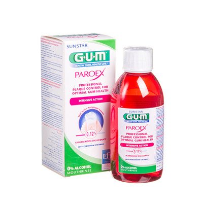 GUM PAROEX, burnos skalavimo skystis, priešuždegiminis, 300 ml