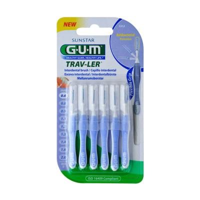 GUM Travler tarpdančių šepetėlis N6, 0.6 mm