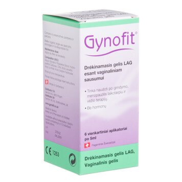 GYNOFIT drėkinamasis vaginalinis gelis N6, 5 ml