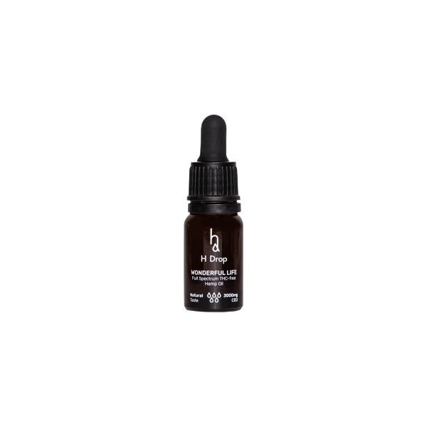 H DROP kūno aliejus 30% kanapių CBD, natūralaus kvapo, 10 ml