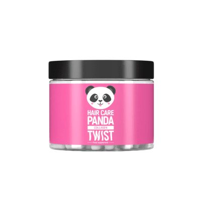 HAIR CARE PANDA kapsulės plaukų priežiūrai COLLAGEN TWIST, N60, 29.7 g