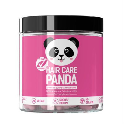 HAIR CARE PANDA, plaukų priežiūrai, 60 guminukų, 300 g
