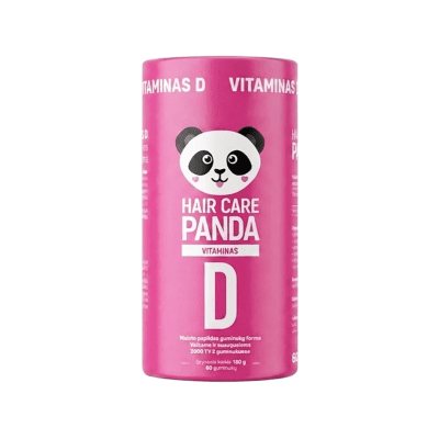 HAIR CARE PANDA Vitaminas D, 60 guminukų