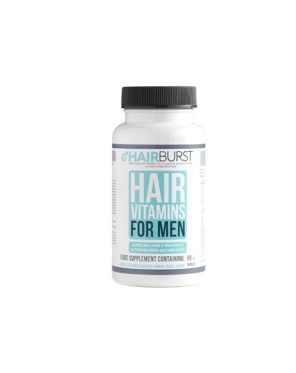 HAIRBURST maisto papildai plaukams vyrams, 60 kapsulių