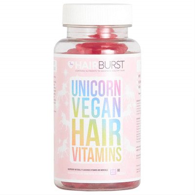 HAIRBURST, veganiški maisto papildai plaukams, aviečių skonio, 60 guminukų