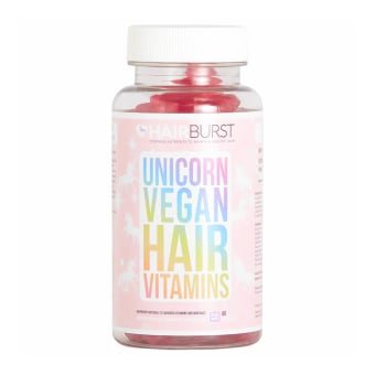 HAIRBURST veganiški maisto papildai plaukams, aviečių skonio, nuo ., 60 guminukų, 12 m