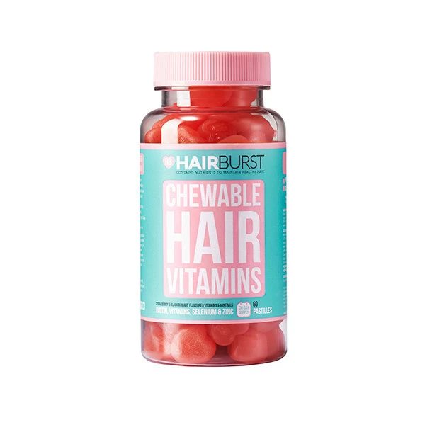 HAIRBURST, vitaminai plaukams, 60 guminukų