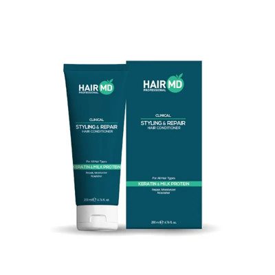 HairMD Clinical Stayling and Repair Hair Conditioner - nenuplaunamas plaukų kondicionierius, 200 ml