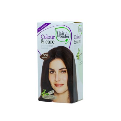 HAIRWONDER Colour & Care ilgalaikiai plaukų dažai be amoniako, spalva espresso 3.37, 100 ml