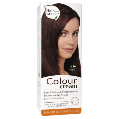 HAIRWONDER dažantis kremas Colour Cream, spalva kaštono 4.56, 60 ml