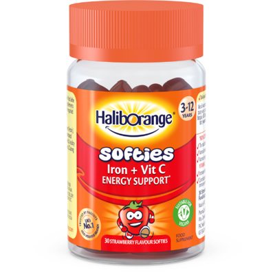 Haliborange Iron&Vitamin C, braškių skonio