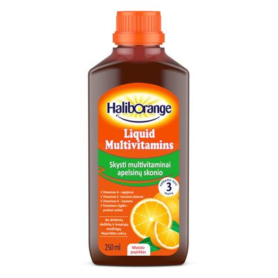 Haliborange Liquid Multivitamins Orange 3+, 250 ml