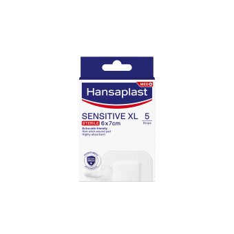 HANSAPLAST pleistrai SENSITIVE XL, 5 pleistrai