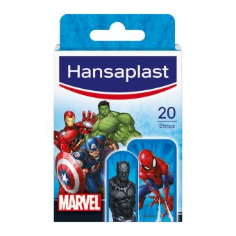 HANSAPLAST vaikiški pleistrai MARVEL, 20 vnt