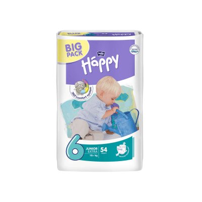 HAPPY JUNIOR EXTRA sauskelnės vaikams 16+ kg N54