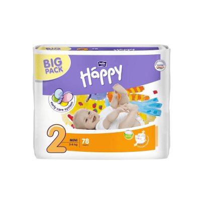 HAPPY MINI sauskelnės vaikams 3-, N78, 6 kg