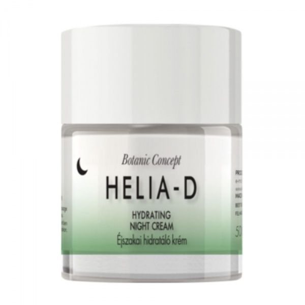 HELIA-D naktinis drėkinamasis veido kremas BOTANIC CONCEPT HYDRATING NIGHT CREAM, 50 ml