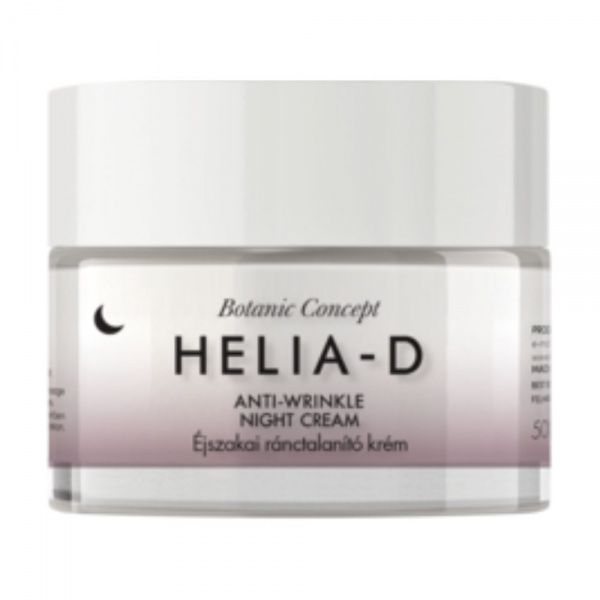 HELIA-D naktinis veido kremas BOTANIC CONCEPT ANTI WRINKLE NIGHT CREAM, 50 ml
