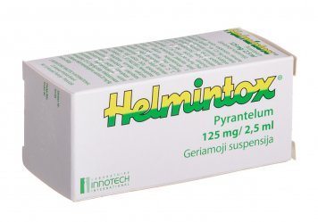 HELMINTOX 125 mg/ geriamoji suspensija 15 ml, 2.5 ml