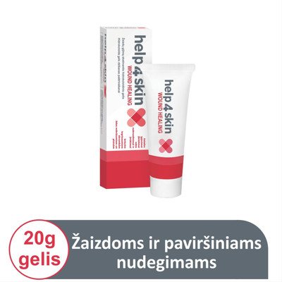 HELP4SKIN WOUND HEALING, gelis tubelėje, 20 g