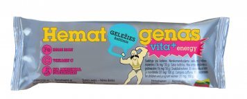 HEMATOGENAS Vita+ Energy batonėlis, 50 g
