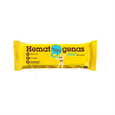 HEMATOGENAS Vita+ su linų sėmenimis ir vitaminais, 50 g