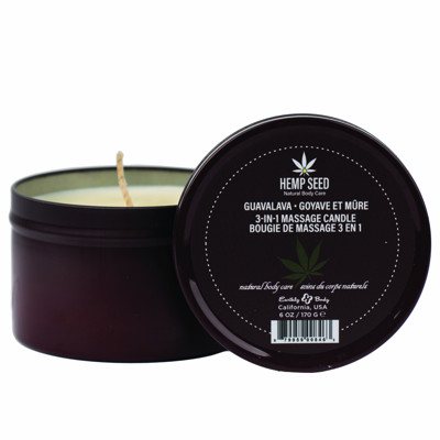 HEMP SEED Masažinė žvakė Guavalava, 170 g