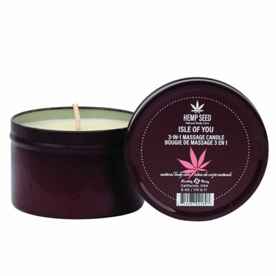 HEMP SEED Masažinė žvakė Isle of you, 170 g