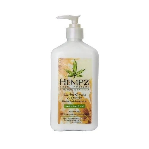 HEMPZ drėkinantis kūno kremas CITRINE CRYSTAL & QUARTZ, 500 ml