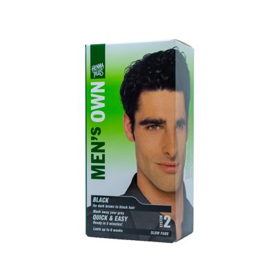 HENNAPLUS Plaukų dažai vyrams MEN‘s OWN, spalva juoda, 80 ml