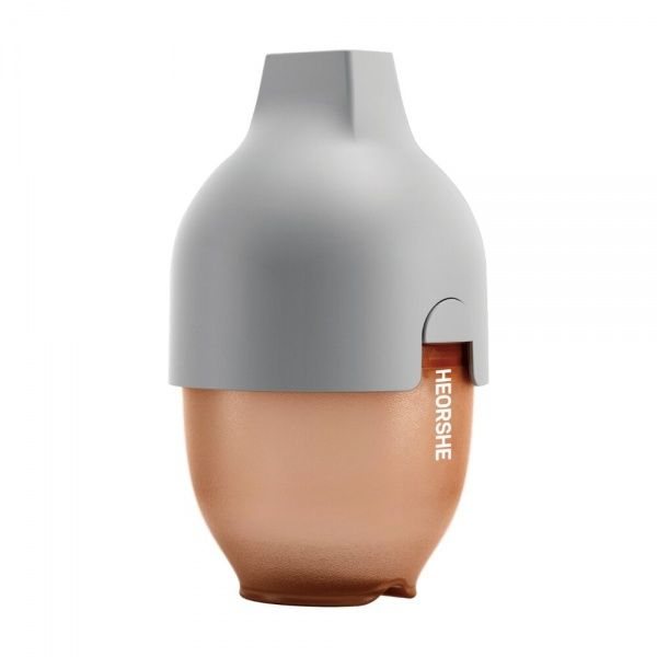 HEORSHE silikoninis buteliukas ULTRA WIDE NECK, 0-3 mėn., pilkos spalvos, 160 ml