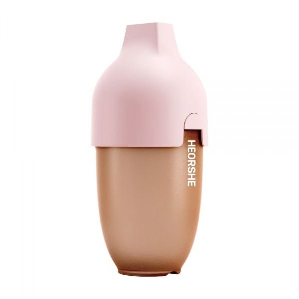 HEORSHE silikoninis buteliukas ULTRA WIDE NECK, nuo 6 mėn., rožinės spalvos, 240 ml