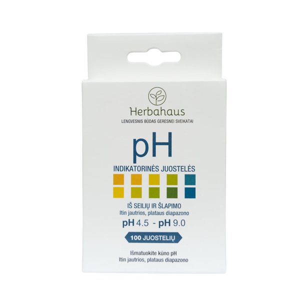 HERBAHAUS indikatorinės pH juostelės, 100 vnt