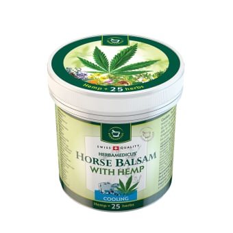 HERBAMEDICUS/SWISSMEDICUS šaldomasis kūno balzamas su kanapių ekstraktu HORSE BALSAM, 250 ml