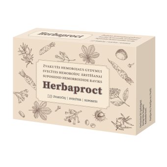 HERBAPROCT, 10 žvakučių