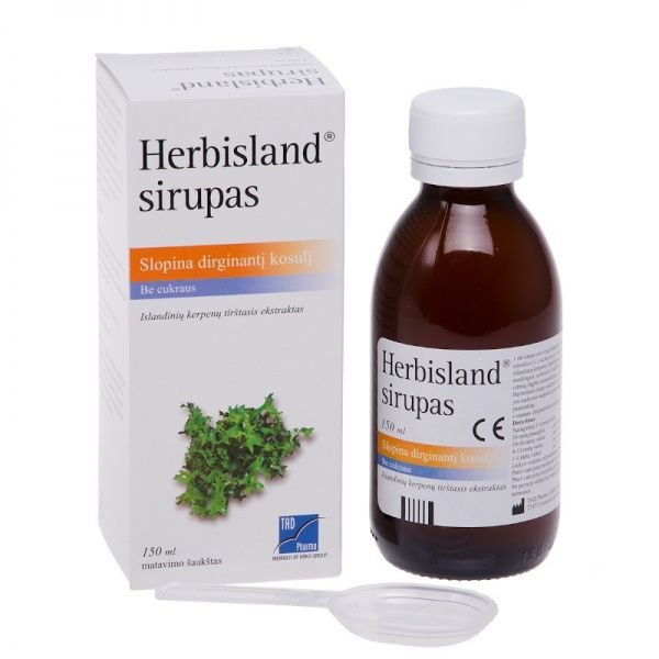 HERBISLAND sirupas, 150 ml