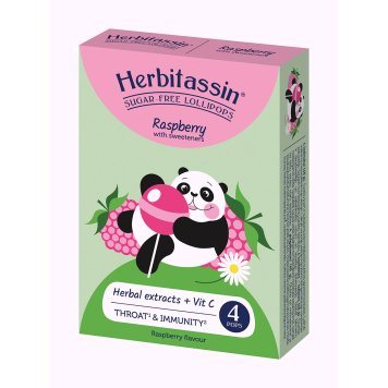 HERBITASSIN becukriai aviečių skonio ledinukai N4