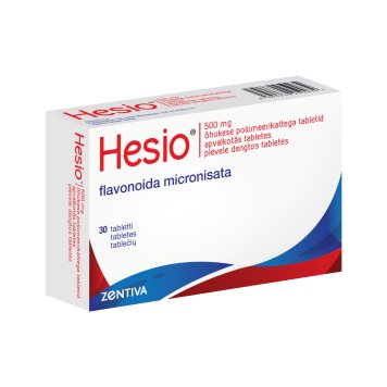 HESIO 450 mg/50 mg plėvele dengtos tabletės N30