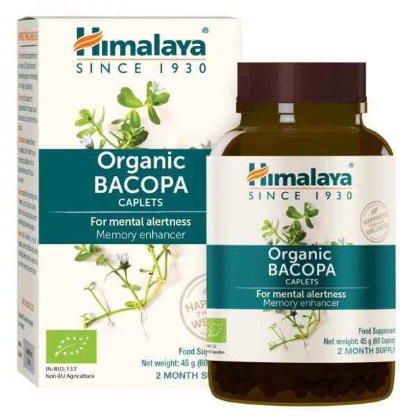 HIMALAYA maisto papildas ORGANIC BACOPA, 60 kaps.