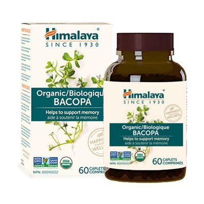 Himalaya Organic Bacopa 60 Kapsulių