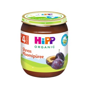 HiPP ekologiška slyvų tyrelė, nuo 4 mėn., LT-EKO-001, 125 g