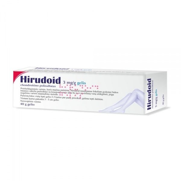 HIRUDOID 3 mg/g gelis (lyg. importas), 40 g
