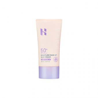 HOLIKA HOLIKA apsauginis kremas nuo saulės MOISTURE MAKE UP SUN CREAM SPF50+ (DEWY TONE UP), 60 ml