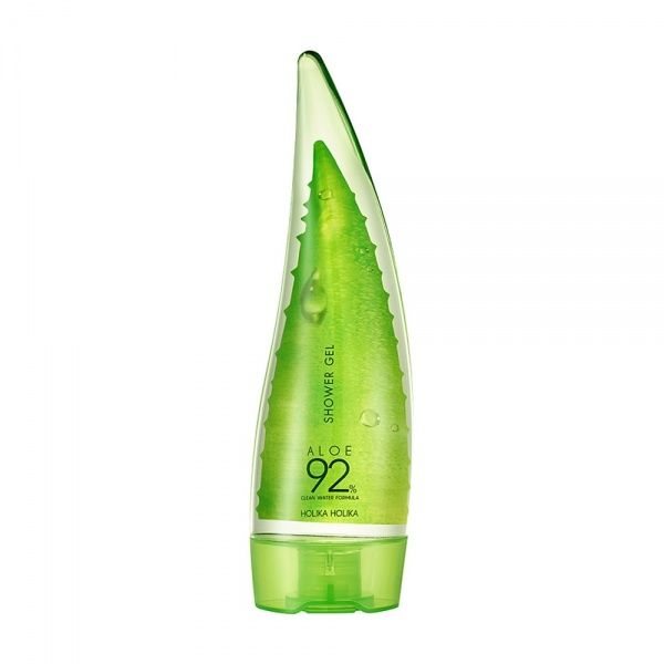 HOLIKA HOLIKA kūno prausimosi želė ALOE CLEAN WATER FORMULA 92%, 250 ml