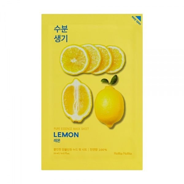 HOLIKA HOLIKA veido kaukė PURE ESSENCE LEMON, 1 vnt