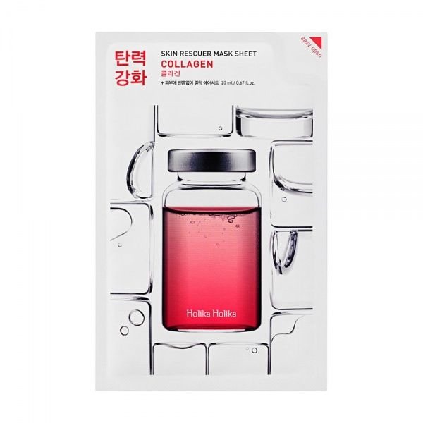 HOLIKA HOLIKA veido kaukė SKIN RESCUER COLLAGEN, 1 vnt
