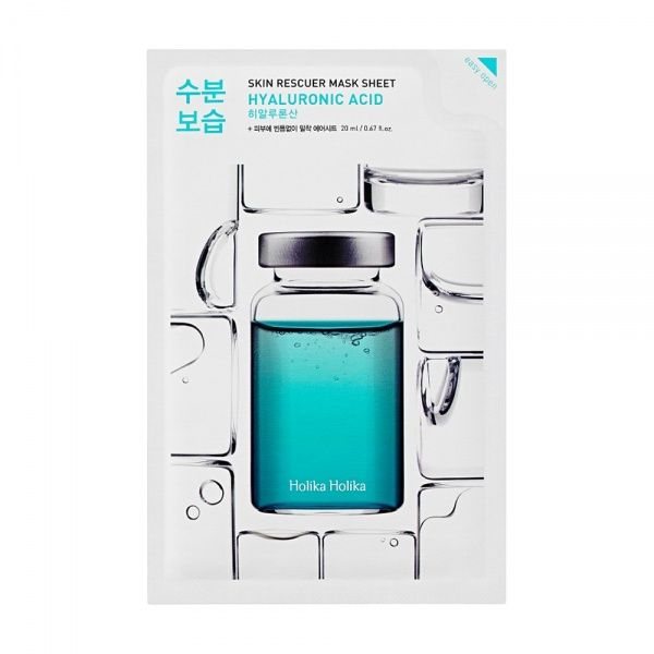 HOLIKA HOLIKA veido kaukė SKIN RESCUER HYALURONIC ACID, 1 vnt