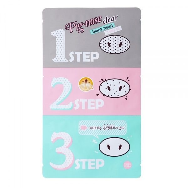 HOLIKA HOLIKA veido kaukių rinkinys PIG NOSE 3 STEP, 1 vnt