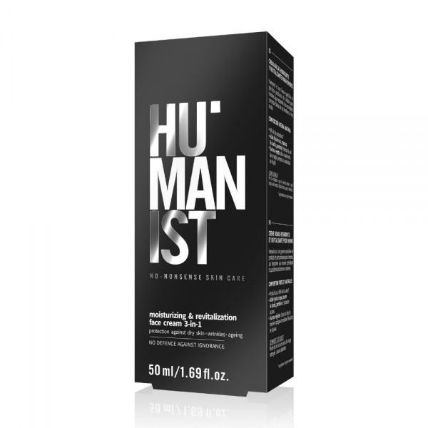 HUMANIST drėkinamasis veido kremas MOISTURIZING AND REVITALIZATION 3 IN 1, 50 ml