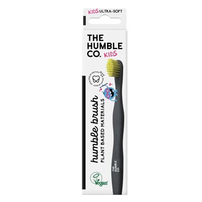 HUMBLE BRUSH KIDS, vaikiškas dantų šepetėlis, augalinės kilmės, įvairių spalvų, nuo ., 1 vnt., 3 m